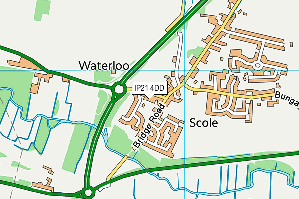 IP21 4DD map - OS VectorMap District (Ordnance Survey)