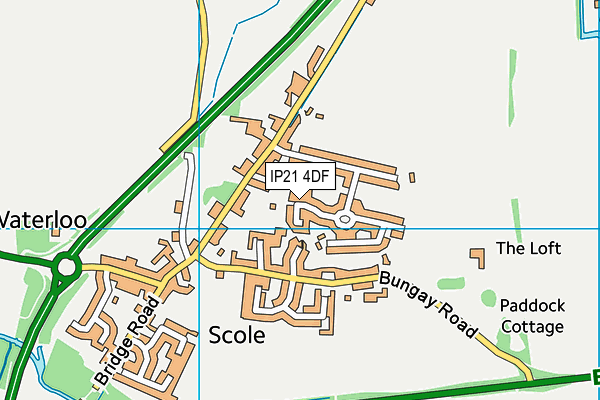 IP21 4DF map - OS VectorMap District (Ordnance Survey)