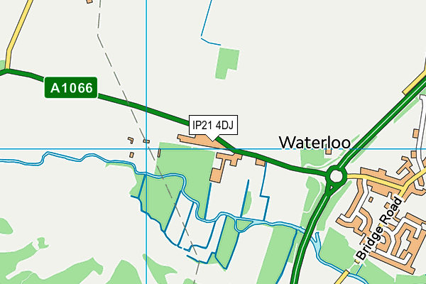 IP21 4DJ map - OS VectorMap District (Ordnance Survey)