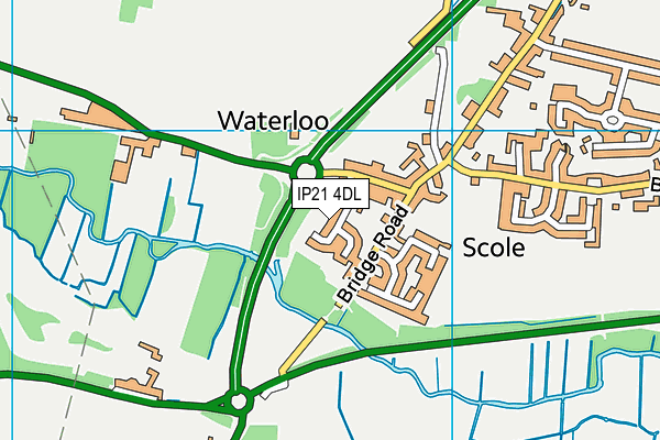 IP21 4DL map - OS VectorMap District (Ordnance Survey)