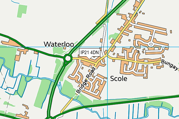 IP21 4DN map - OS VectorMap District (Ordnance Survey)