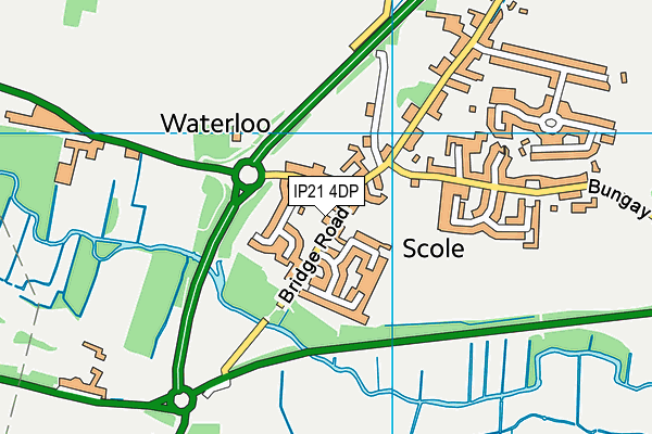 IP21 4DP map - OS VectorMap District (Ordnance Survey)