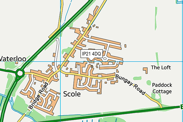 IP21 4DQ map - OS VectorMap District (Ordnance Survey)