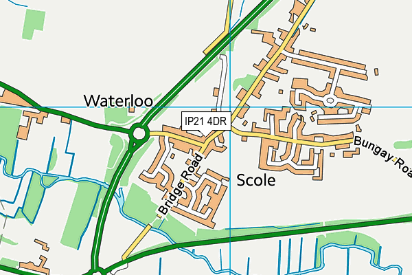 IP21 4DR map - OS VectorMap District (Ordnance Survey)