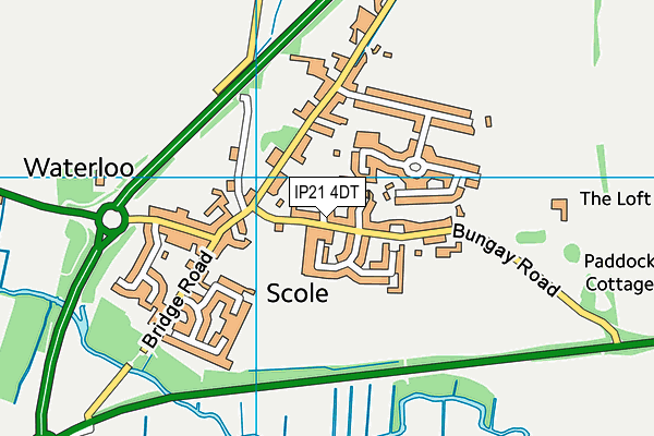 IP21 4DT map - OS VectorMap District (Ordnance Survey)