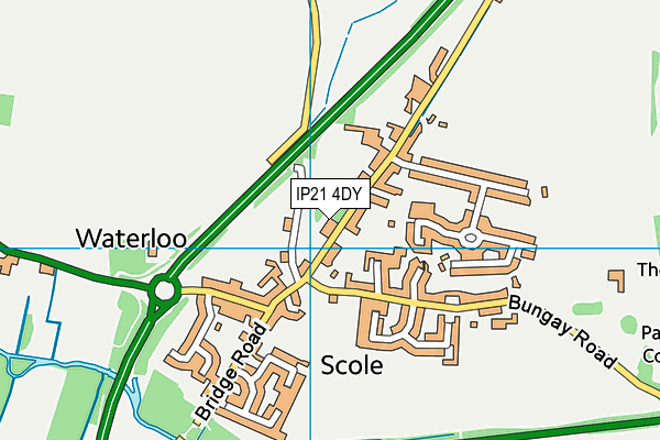 IP21 4DY map - OS VectorMap District (Ordnance Survey)