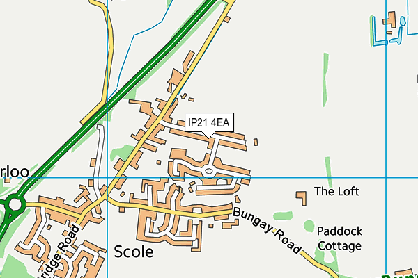 Scole Community Centre & Playing Fields map (IP21 4EA) - OS VectorMap District (Ordnance Survey)