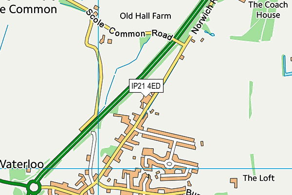 Scole Church of England Primary Academy map (IP21 4ED) - OS VectorMap District (Ordnance Survey)