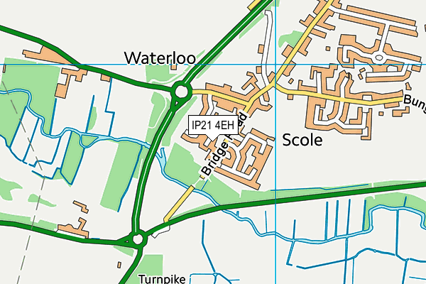 IP21 4EH map - OS VectorMap District (Ordnance Survey)