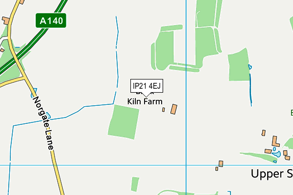 IP21 4EJ map - OS VectorMap District (Ordnance Survey)