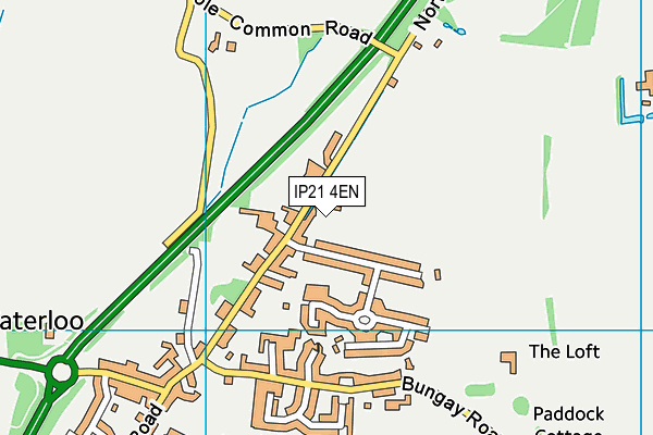 IP21 4EN map - OS VectorMap District (Ordnance Survey)