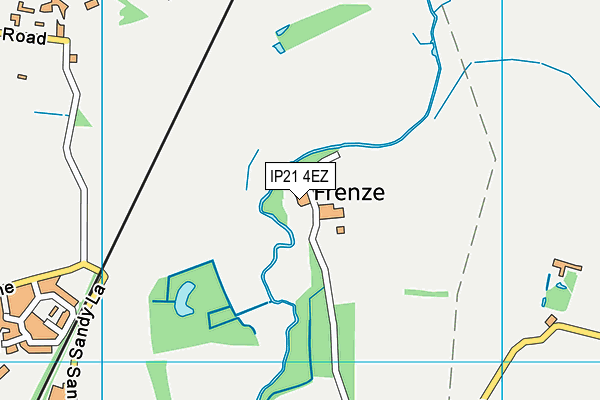 IP21 4EZ map - OS VectorMap District (Ordnance Survey)