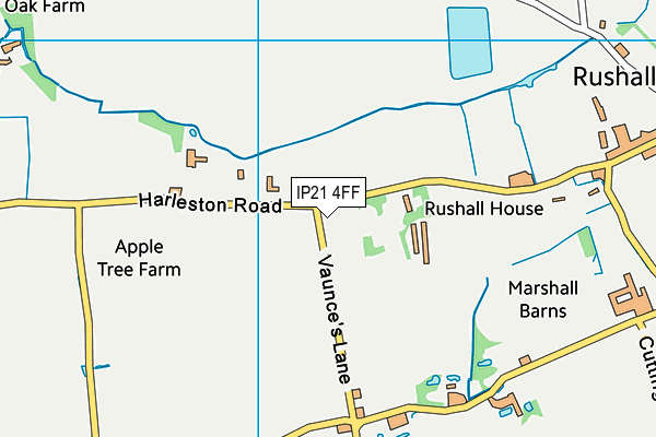 IP21 4FF map - OS VectorMap District (Ordnance Survey)