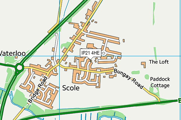 IP21 4HE map - OS VectorMap District (Ordnance Survey)