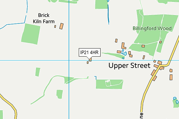 IP21 4HR map - OS VectorMap District (Ordnance Survey)