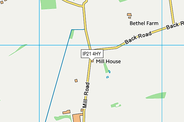 IP21 4HY map - OS VectorMap District (Ordnance Survey)