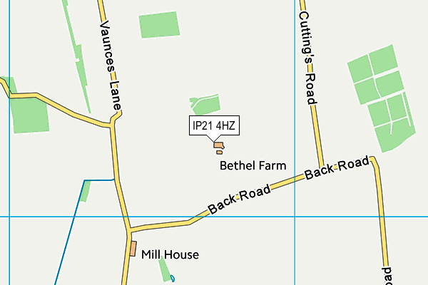 IP21 4HZ map - OS VectorMap District (Ordnance Survey)