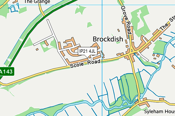 IP21 4JL map - OS VectorMap District (Ordnance Survey)