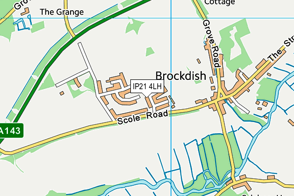 IP21 4LH map - OS VectorMap District (Ordnance Survey)