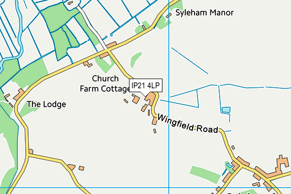 IP21 4LP map - OS VectorMap District (Ordnance Survey)