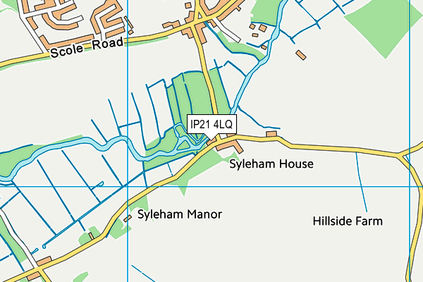 IP21 4LQ map - OS VectorMap District (Ordnance Survey)