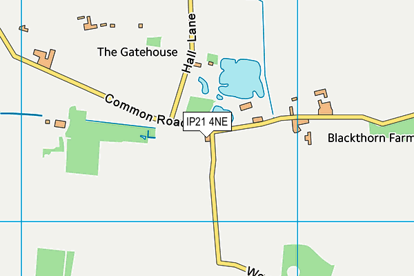 IP21 4NE map - OS VectorMap District (Ordnance Survey)