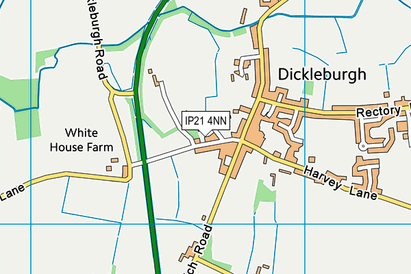 IP21 4NN map - OS VectorMap District (Ordnance Survey)