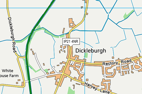 IP21 4NR map - OS VectorMap District (Ordnance Survey)