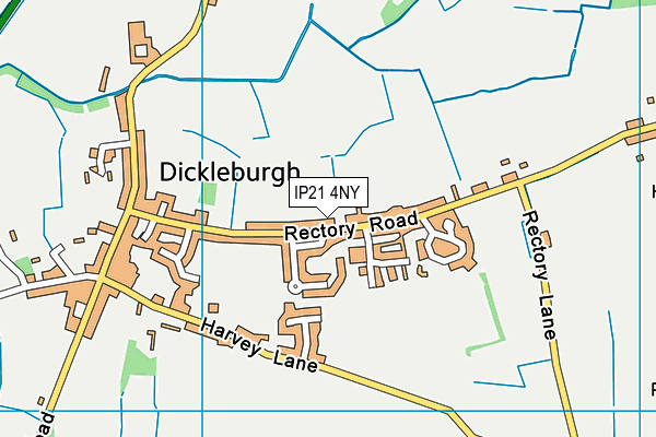 IP21 4NY map - OS VectorMap District (Ordnance Survey)