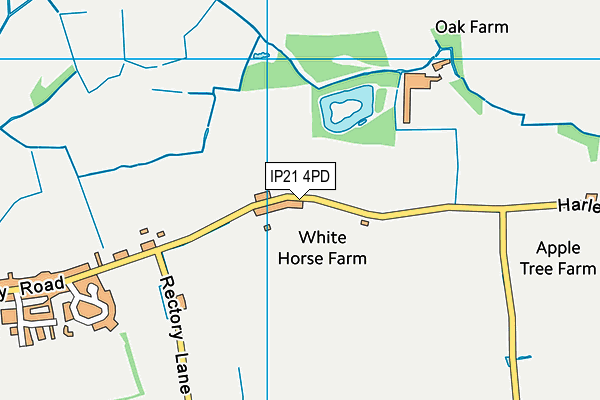 IP21 4PD map - OS VectorMap District (Ordnance Survey)