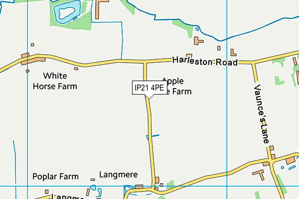 IP21 4PE map - OS VectorMap District (Ordnance Survey)