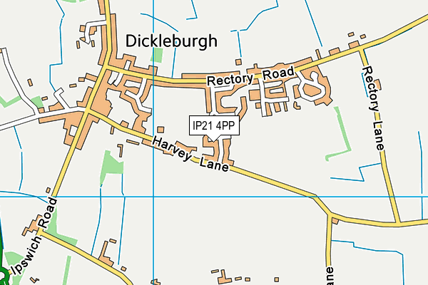 IP21 4PP map - OS VectorMap District (Ordnance Survey)