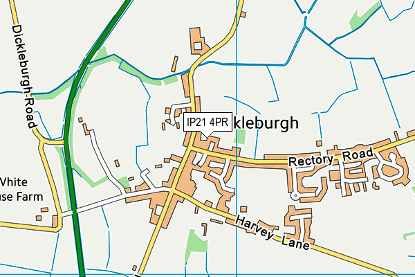 IP21 4PR map - OS VectorMap District (Ordnance Survey)