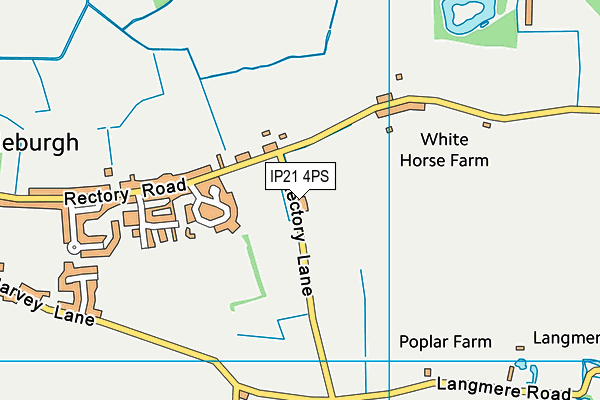 IP21 4PS map - OS VectorMap District (Ordnance Survey)