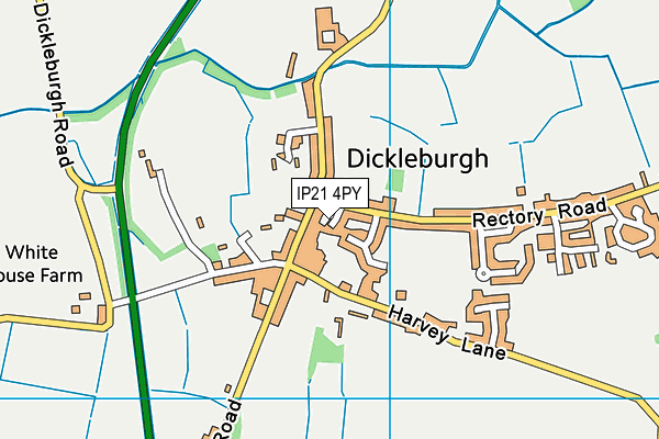 IP21 4PY map - OS VectorMap District (Ordnance Survey)