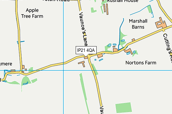 IP21 4QA map - OS VectorMap District (Ordnance Survey)