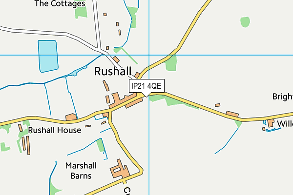 IP21 4QE map - OS VectorMap District (Ordnance Survey)