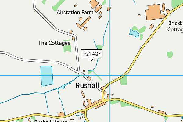 IP21 4QF map - OS VectorMap District (Ordnance Survey)