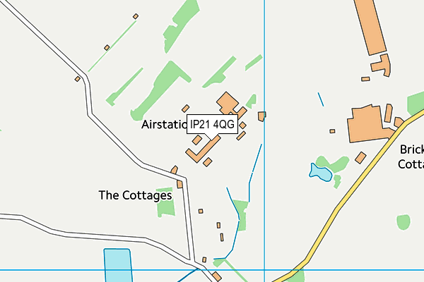 IP21 4QG map - OS VectorMap District (Ordnance Survey)