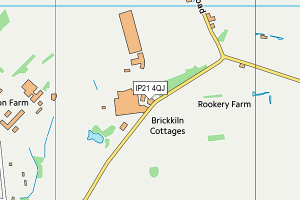 IP21 4QJ map - OS VectorMap District (Ordnance Survey)