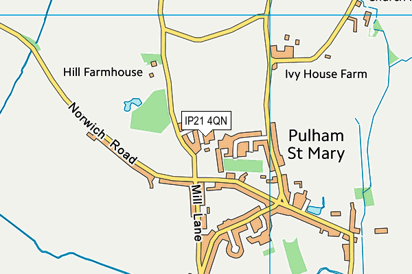 IP21 4QN map - OS VectorMap District (Ordnance Survey)