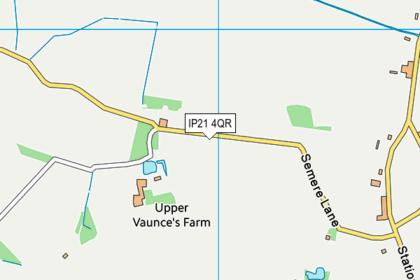 IP21 4QR map - OS VectorMap District (Ordnance Survey)