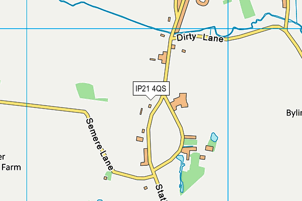 IP21 4QS map - OS VectorMap District (Ordnance Survey)