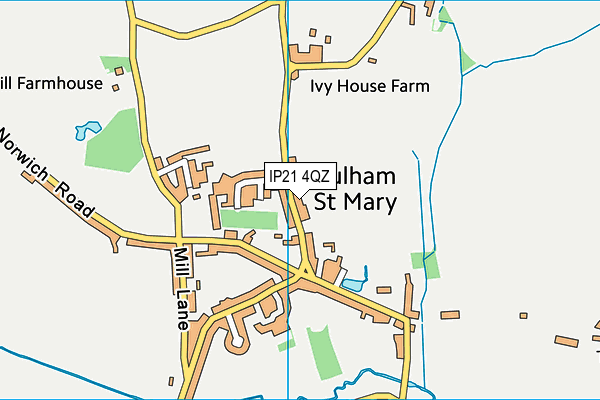 IP21 4QZ map - OS VectorMap District (Ordnance Survey)