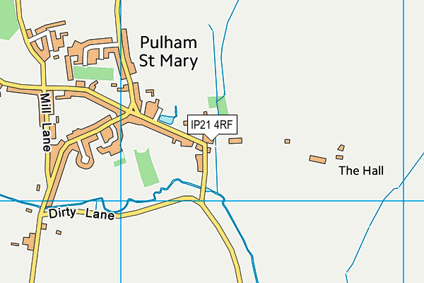 IP21 4RF map - OS VectorMap District (Ordnance Survey)