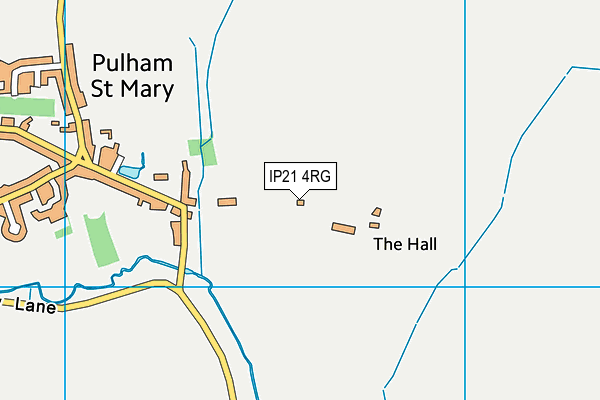 IP21 4RG map - OS VectorMap District (Ordnance Survey)