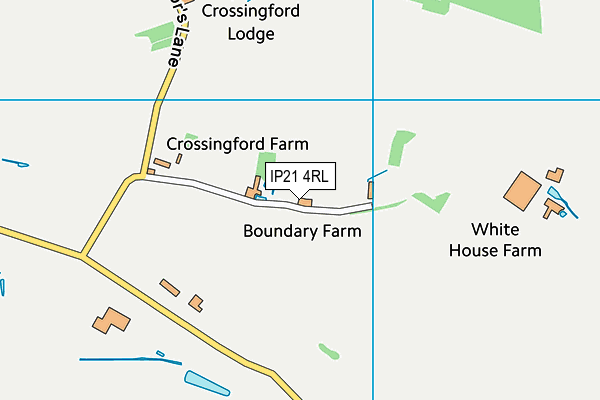 IP21 4RL map - OS VectorMap District (Ordnance Survey)