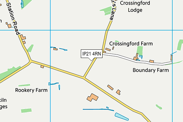 IP21 4RN map - OS VectorMap District (Ordnance Survey)