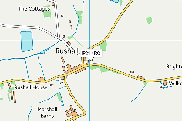 IP21 4RQ map - OS VectorMap District (Ordnance Survey)