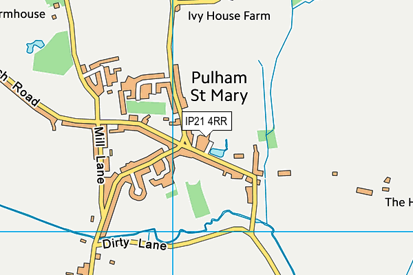 IP21 4RR map - OS VectorMap District (Ordnance Survey)